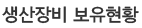 생산장비 보유현황